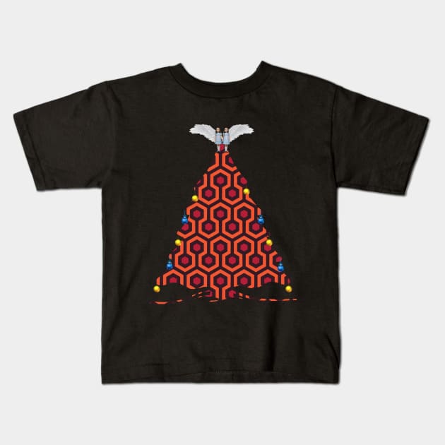 Have A Shinning Christmas Kids T-Shirt by BackAlly Horror